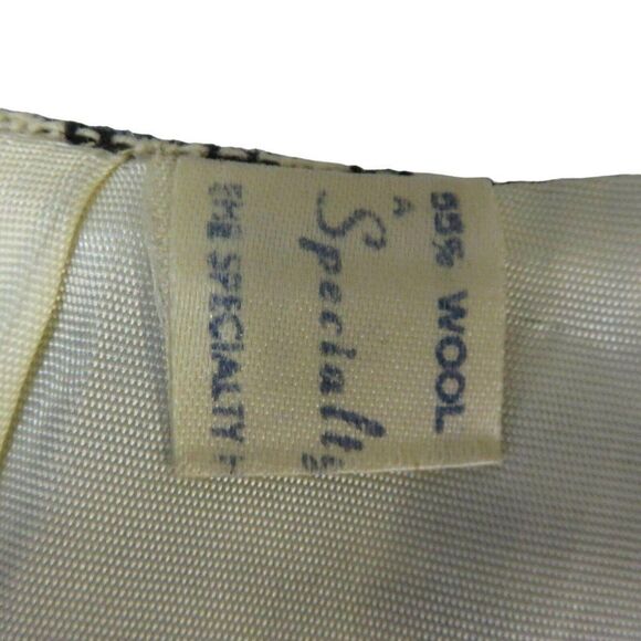 Vintage 60s Specialty House M Wool Crop Jacket Blazer Black Check Made In USA - Picture 8 of 8